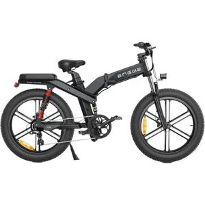 ENGWE X26 Elektrische Vouwfiets - Fatbike - Dubbele Accu - 26 Inch - 250W Motor - 8 Versnellingen - 150 km Actieradius - Hydraulische Schijfremmen - Zwart