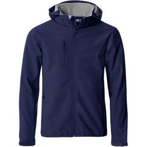 Clique Basic Hoody Softshell - Navy Blauw - Maat M