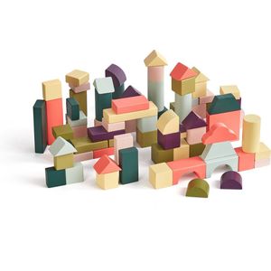CUTE & KEPPE Blokkendoos ""Atelier Architect"" met 100 houten bouw Blokken voor Kinderen - houten Speelgoed vanaf 2 jaar - duurzaam FSC hout