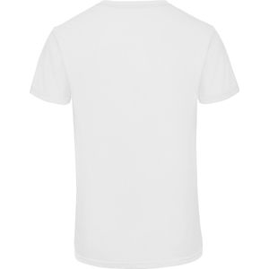 T-shirt met ronde hals 'Triblend men' B&C Collectie Wit - XXL