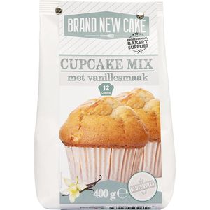 BrandNewCake® Cupcake-mix Vanille 400gr - Bakmix - Glutenvrij - Mix voor Cupcakes