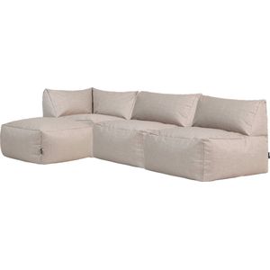 icon ""Tetra"" Bankset Modulaire Zitzak voor Binnen en Buiten, Beige, Modulaire Sofa, Zitzakstoel Volwassenen met Vulling, Waterdicht