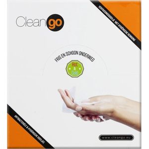 Clean Go - vochtige doekjes zonder alcohol - antibacterieel - 35 stuks