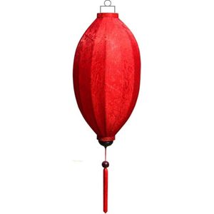 Rode zijden lampion lamp mango - M-RD-45-S