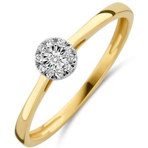 Blush Ring 1647BDI/54 14k Geelgoud 0,07crt G SI Briljant geslepen Diamant Maat 54