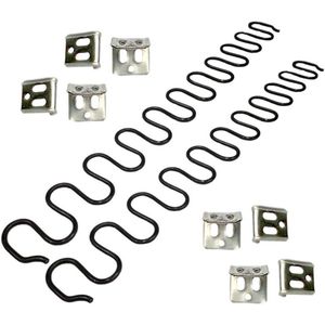 2 stuks reserveveren voor bank van 711 cm met 8 S-vormige clips en 1 reparatieset voor bankveren met een diameter van 40 voor interieurdecoratie auto