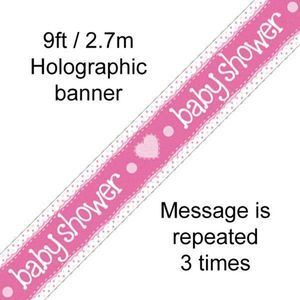 Oaktree - Banner Baby Shower Pink