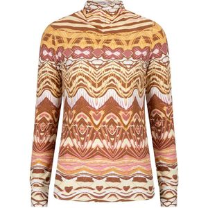 EsQualo Blouse Top Gathering Dreamstory Sp25 30005 999 Print Dames Maat - M