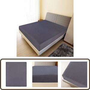 vidaXL Hoeslakens 90x200 cm - Set van 2 - Antraciet Hoeslaken - Jersey Hoeslaken - Katoenen Hoeslaken - Antraciet Hoeslaken - King Size Hoeslaken