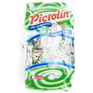 Pictolin Suikervrij Snoep Munt - 1kg - Hard - Groen