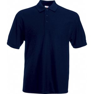 Fruit Of The Loom Heren 65/35 Pique Poloshirt Korte Mouwen (Donker Marine)