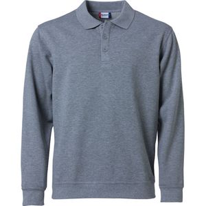 Clique Basic Polo Sweater 021032 - Grijs-melange - 5XL