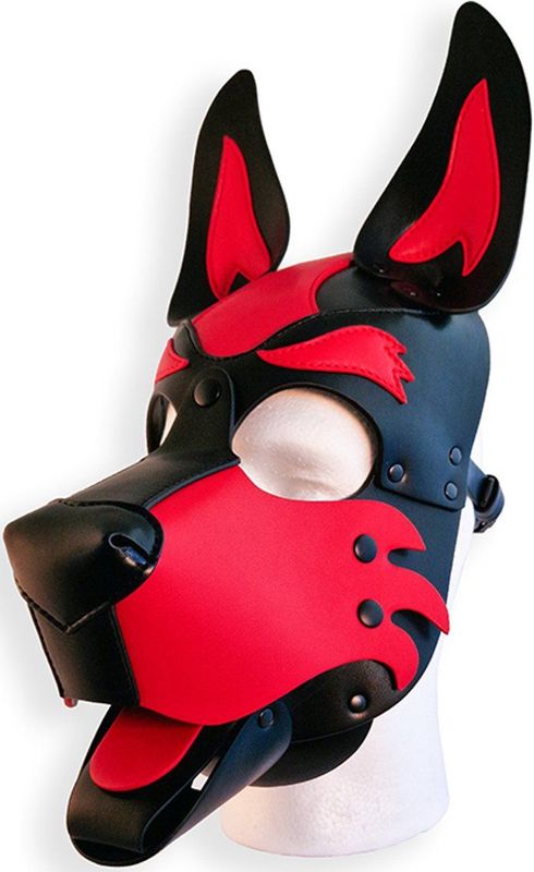 BRUTUS Vegan Ruff Pup Hood Black-Red