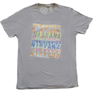 Nirvana - Repeat Heren T-shirt - S - Grijs