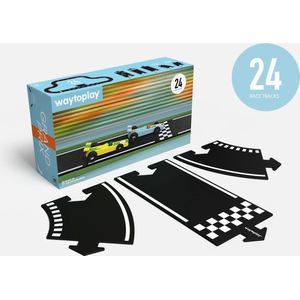 Waytoplay Grand Prix 24 delig flexibele racebaan circuit - binnen en buiten spelen - onverwoestbaar - combineer met je andere speelgoed