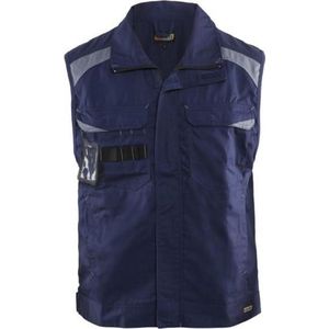 Blaklader Werkvest Industrie, ongevoerd - Marineblauw/Grijs - 2XL