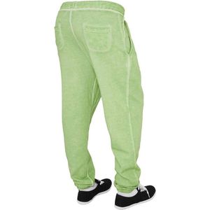 Urban Classics - Spray Dye Dames joggingbroek - XS - Groen