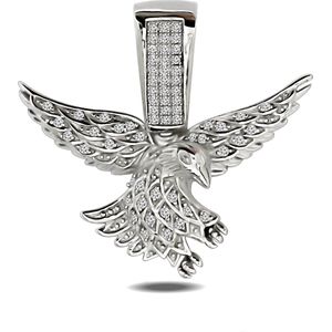 Juwelier Zwartevalk Zilveren (gerhodineerd) adelaar hanger - 24.035-KL