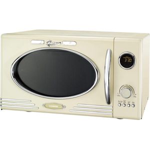 Melissa Vrijstaande Solo-Magnetron met Grill - 23 liter - 800W - Retro - 16330128 - Crème Wit