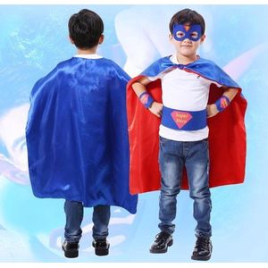 Luxe Superheld Kostuum - Kinderkostuum - Cape & Masker Superheld - Verkleden - Verkleedpak - Verkleedkleding - Halloween