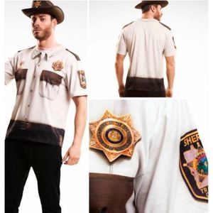 T-Shirt COSPLAY Theme WALKING DEAD - Sheriff (S)