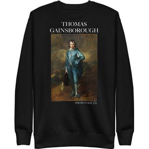 Thomas Gainsborough 'De Blauwe Jongen' (""The Blue Boy"") Beroemd Schilderij Sweatshirt | Unisex Premium Sweatshirt | Zwart | XXL