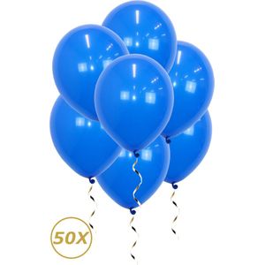 Blauwe Helium Ballonnen Gender Reveal Versiering Feest Versiering Ballon Geboorte Blauw Decoratie - 50 Stuks