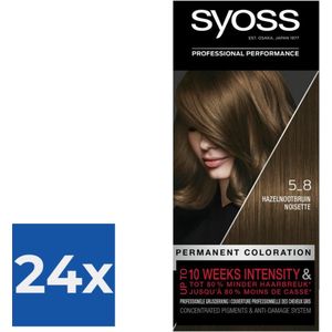SYOSS Color baseline 5-8 Hazelnootbruin - 1 stuk - Voordeelverpakking 24 stuks