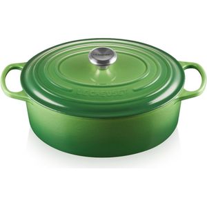 Le Creuset - Signature ovale braadpan - 6,3L - 31cm - Bamboo Groen