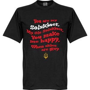 Ole Solskjaer Song T-Shirt - Zwart - Kinderen - 92/98