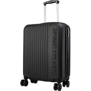 CabinMax Velocity Handbagage Koffer - Uitbreidbaar Trolley 44L - Harde Reiskoffer - 55x40x20/25 cm - Lichtgewicht - Groot Capaciteit - Zwart