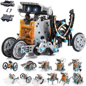 Solar Robot Bouwset - 14in1 Educatief STEM Speelgoed - Zonne Energie Building Kit - Robots - Speelfiguren - Wetenschap Speelset