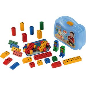 Klein Toys Manetico bouwset basiskoffer - 25 stuks - 3 bouwplannen - geschikt voor kinderen vanaf 1 jaar