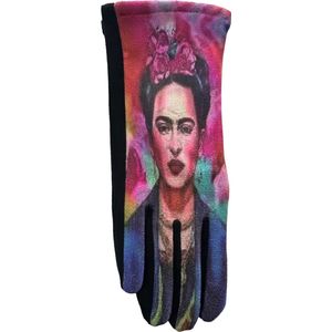 Frida Kahlo Handschoenen Touchscreen Suede Roses