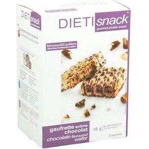 DietiSnack Chocolade Wafel - 5 stuks - Snack