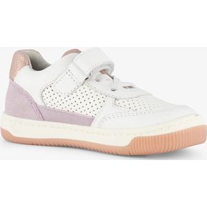 TwoDay leren meisjes sneaker wit pastelpaars - Maat 24