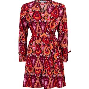 Lofty Manner Jurk Dress Maxim Pi21 787 Heart Ikat Print Dames Maat - XL