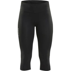 Craft Rush Capri 3/4 Running Broek Dames - Zwart | Maat: S