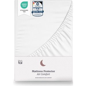 Blumtal waterdichte matrasbeschermer - Oeko-Tex gecertificeerd - ademend topmatras - 200x200cm, set of 2