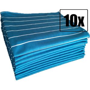 Blauwe Droogdoek - Bamboe droogdoek - Microvezeldoek - Ramen doek - schoonmaakdoeken - 10 stuks + bamboe concentraat