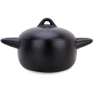 Maestro - Kookpot met deksel 4L (22 cm) - Gegoten aluminium - Antiaanbaklaag - Zwart