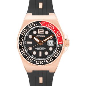 OTUMM Scuba Rose Gold 45 Color 01 Black Sapphire glass