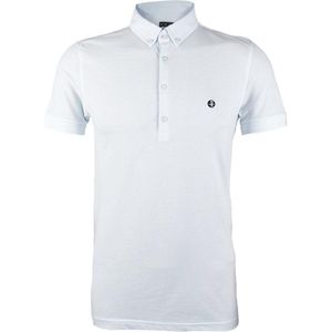 Rox - Heren Poloshirt Rock - Wit - Slim Fit - Maat L