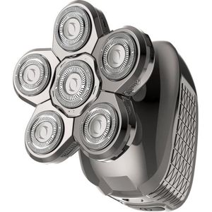 Hair Shaver - JEAN LOUIS DAVID - JLD 360 XTREME HEAD SHAVER - 6 Rotating Heads - 60 min Battery Life