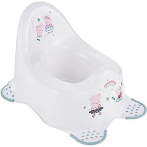 Anatomisch gevormd plaspotje, geschikt voor kinderen van ca. 1,5 tot ca. 3 jaar, met antislip oppervlak en spatbescherming, Wit-1
