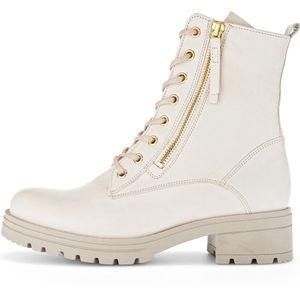 Gabor - Dames Veterschoenen - Beige - Veterboot met Veter en Ritssluiting