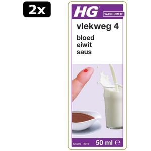 2x HG vlekweg 4 - 50ml - voor onder andere saus en kruiden