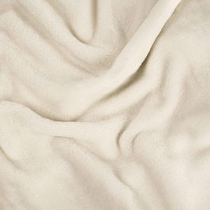 knuffeldeken fluffy & super zacht - hoge kwaliteit fleece deken ook perfect als woondeken, sprei, sofa deken & zomerdeken geschikt - elegante gooideken voor sofa & bank (Creme, 200x150 cm)