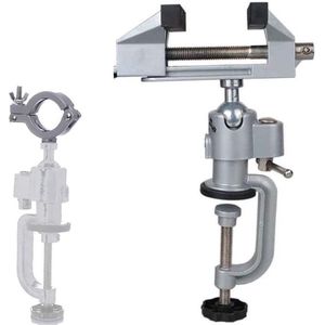 Tafel Vise Bench Vice - Aluminiumlegering - 360 Graden Roterend - Elektrische Boor Stent Grinder Gereedschap Houder