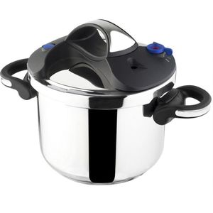 Zilan Pro EasyClip - Snelkookpan 6 liter - pressure cooker - 18/10 - geschikt voor alle warmtebronnen ook inductie